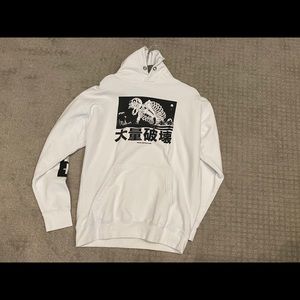 Black and white hoodie